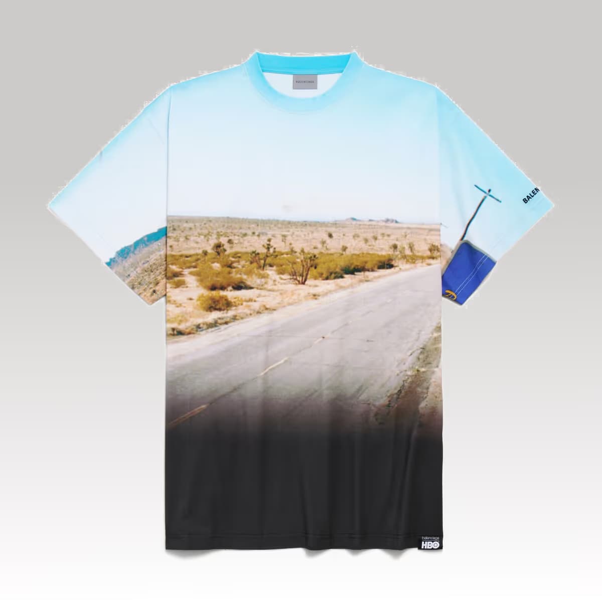 Balenciaga Remember Me Oversized T-shirt in White_00000