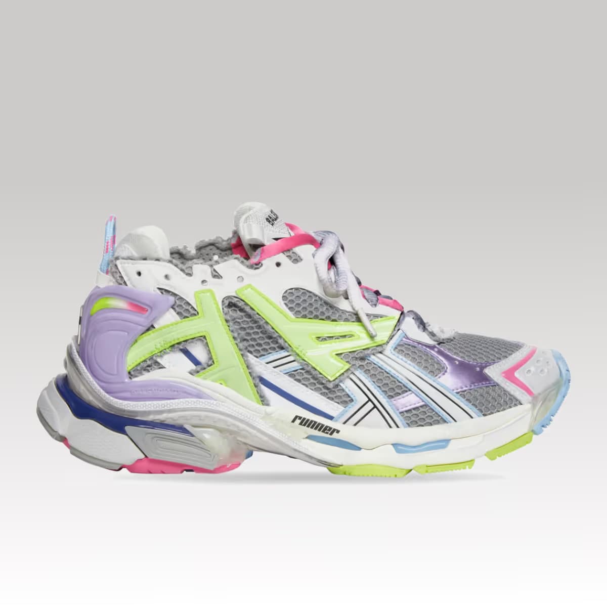 Balenciaga Runner Sneaker Green e Pink_00000