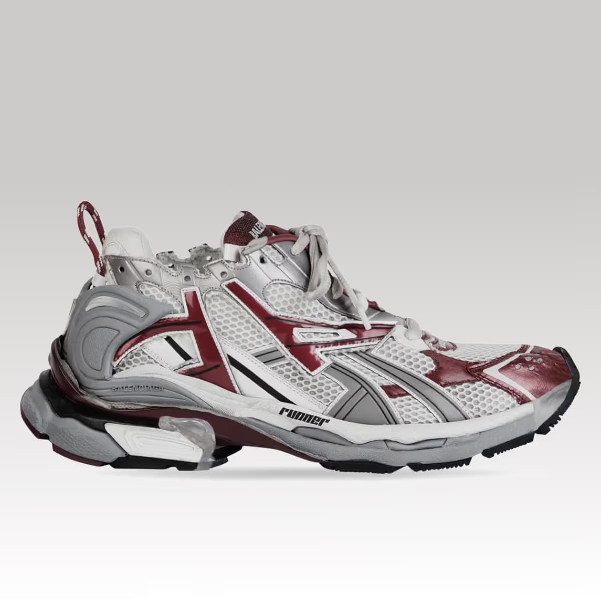 Balenciaga Runner Sneaker Grey e Red_00000