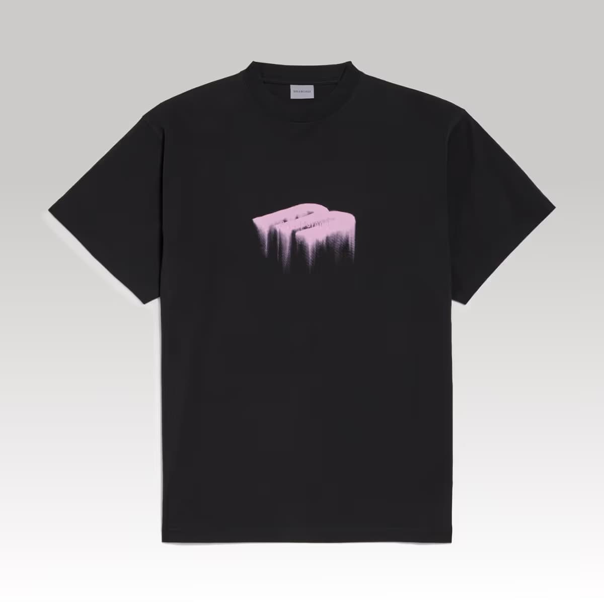 Balenciaga Wet Brush Oversized T-shirt in Black_00000