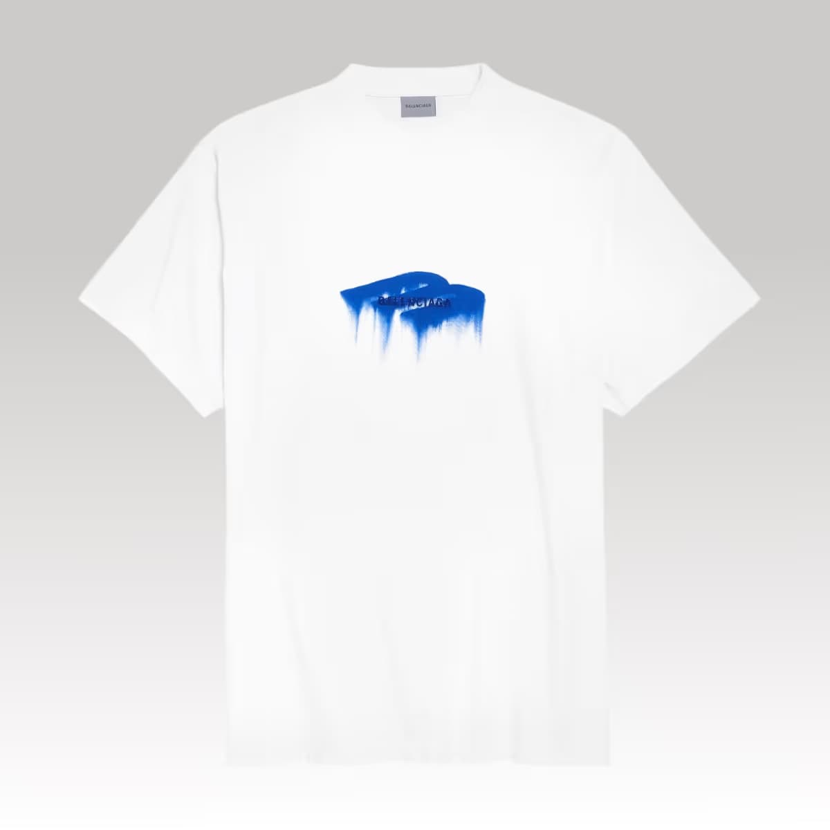 Balenciaga Wet Brush Oversized T-shirt in White_00000