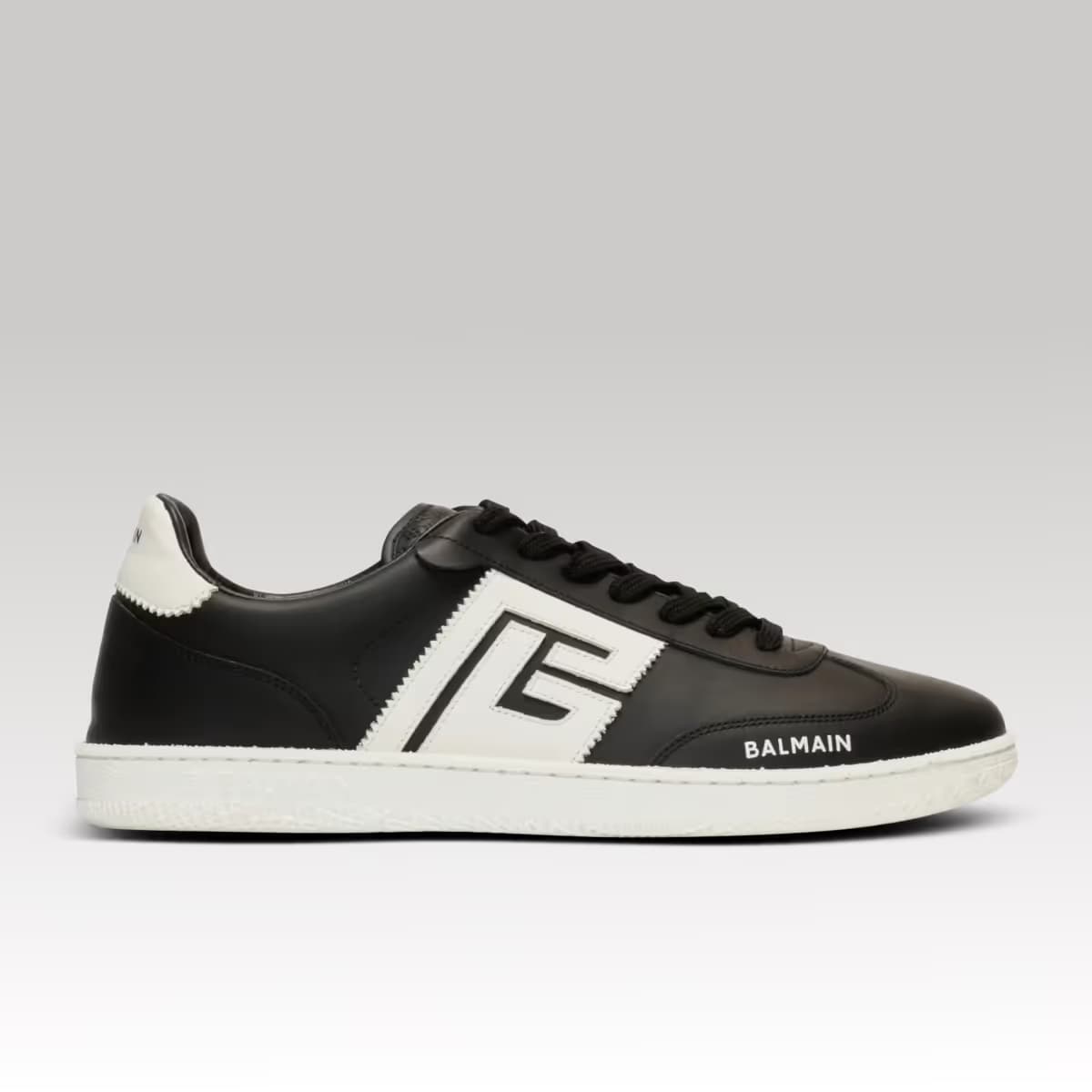 Balmain Calfskin Swan trainers_00000