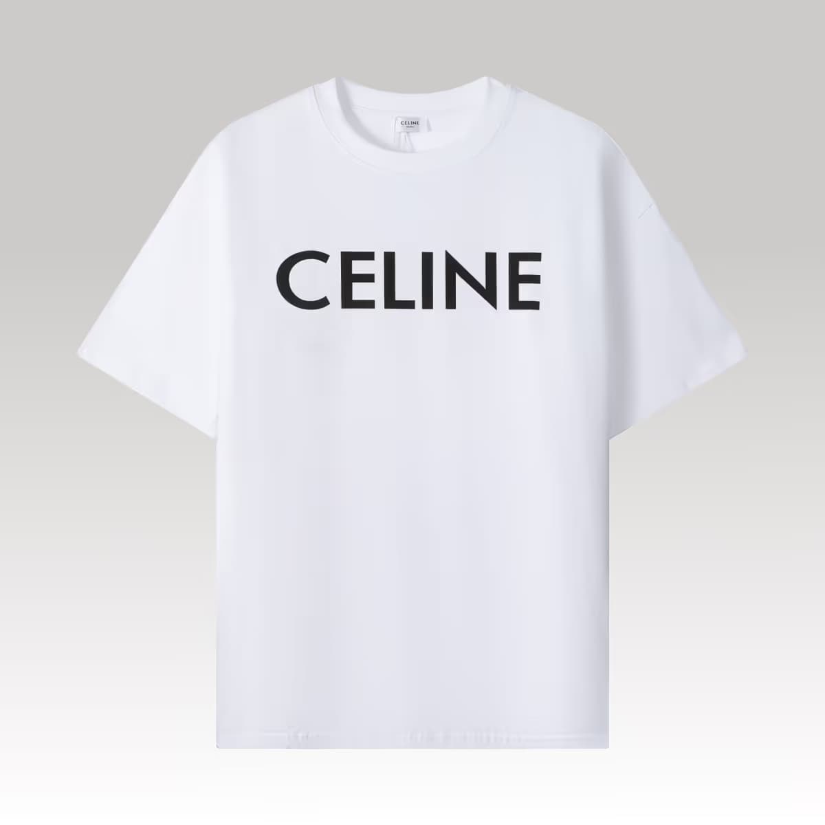 CELINE LOOSE T-SHIRT IN COTTON JERSEY 2_00000