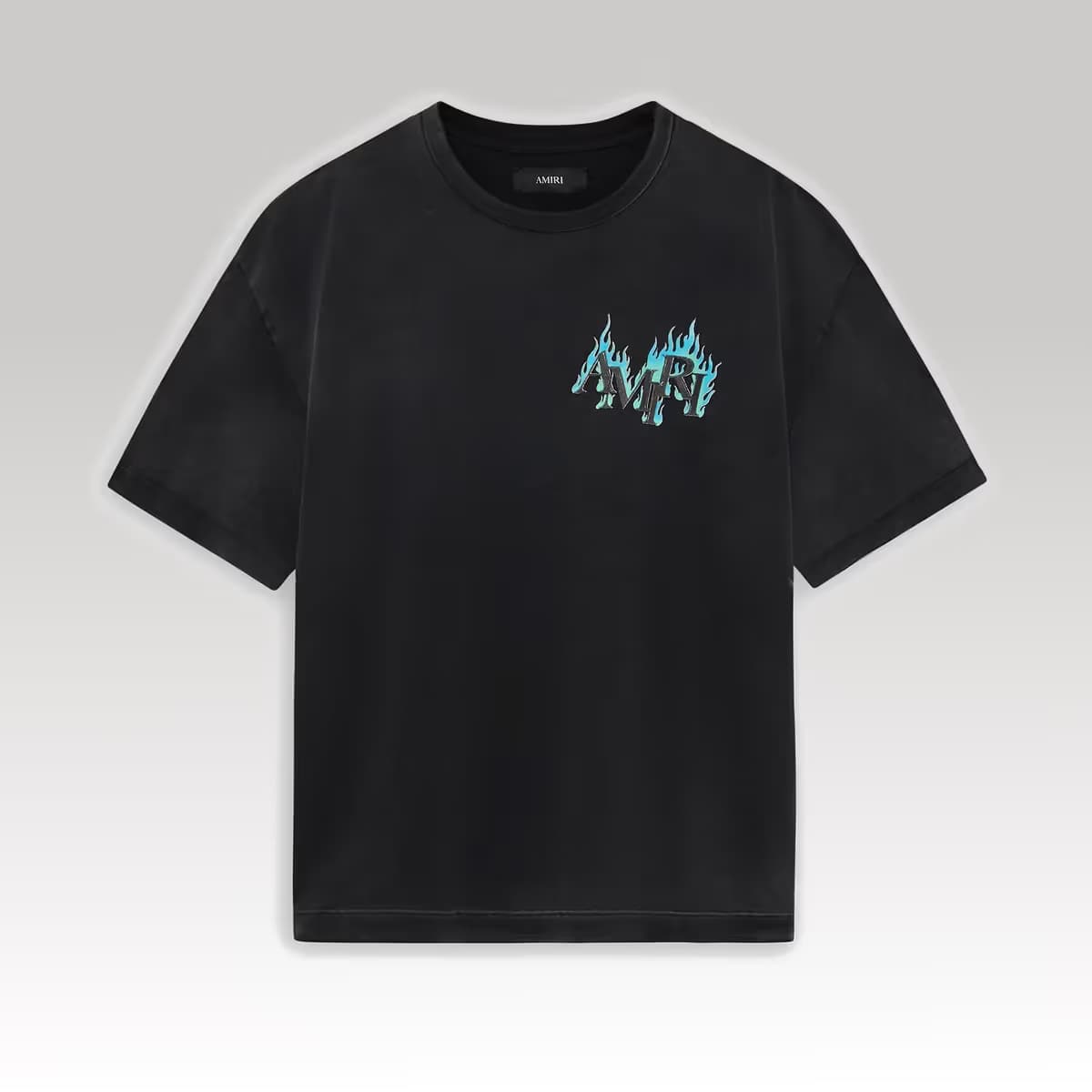 CRYSTAL AMIRI FLAMES OVERSIZED TEE_00000