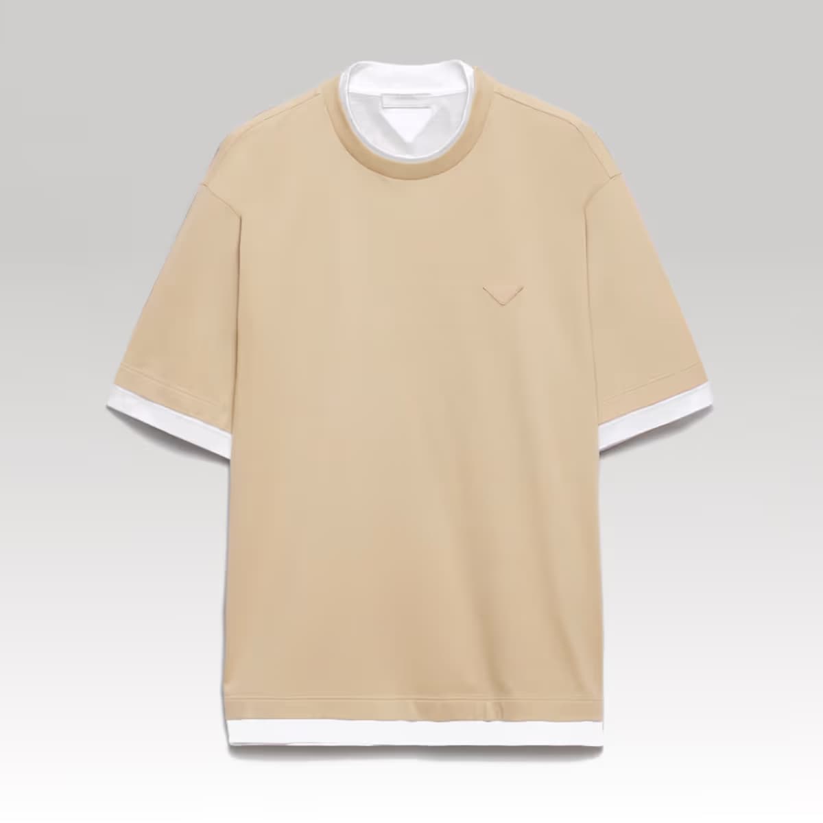 Cotton T-shirt Beige_4_00000