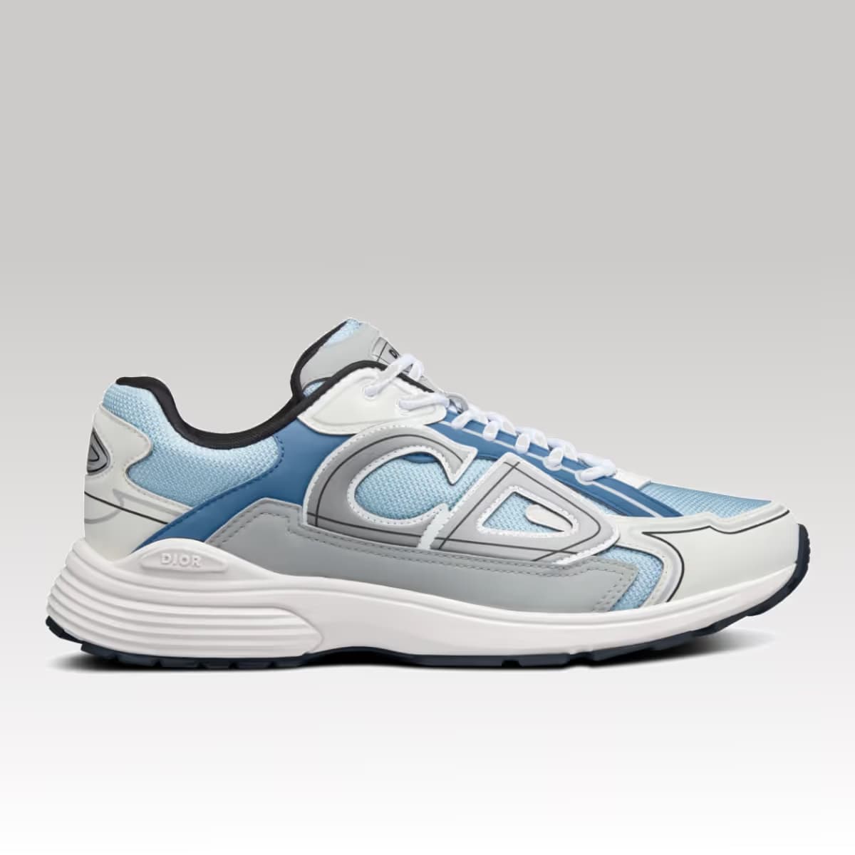 Dior B30 Sneaker Cinza e Azul_00000