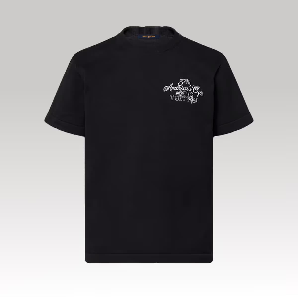 Embellished Short-Sleeved Cotton Crewneck 2_00000