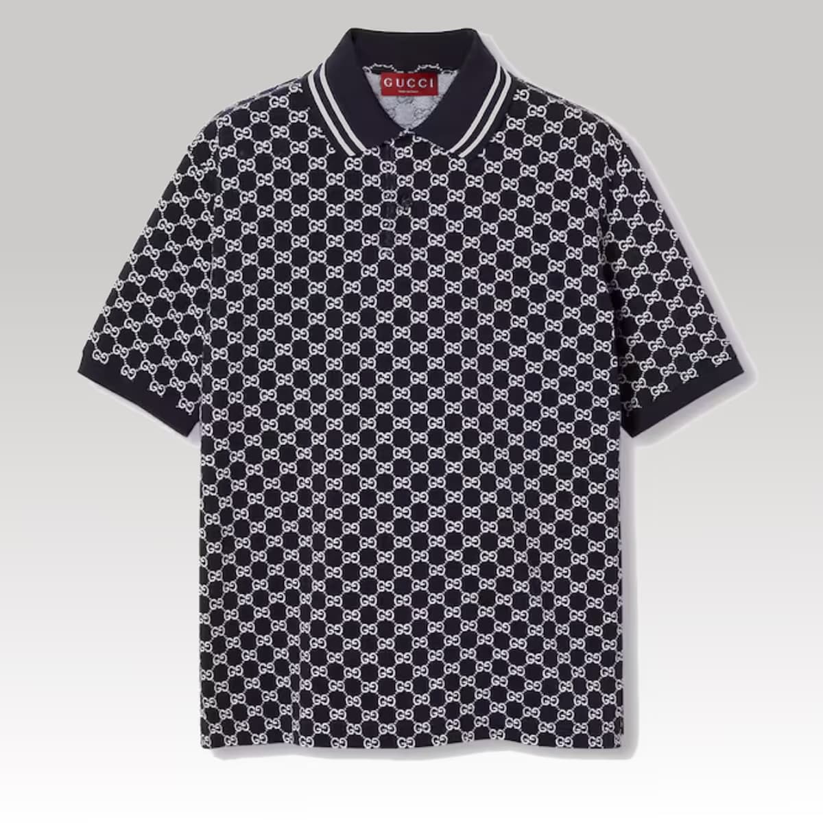 GG cotton piquet jacquard polo shirt_00000