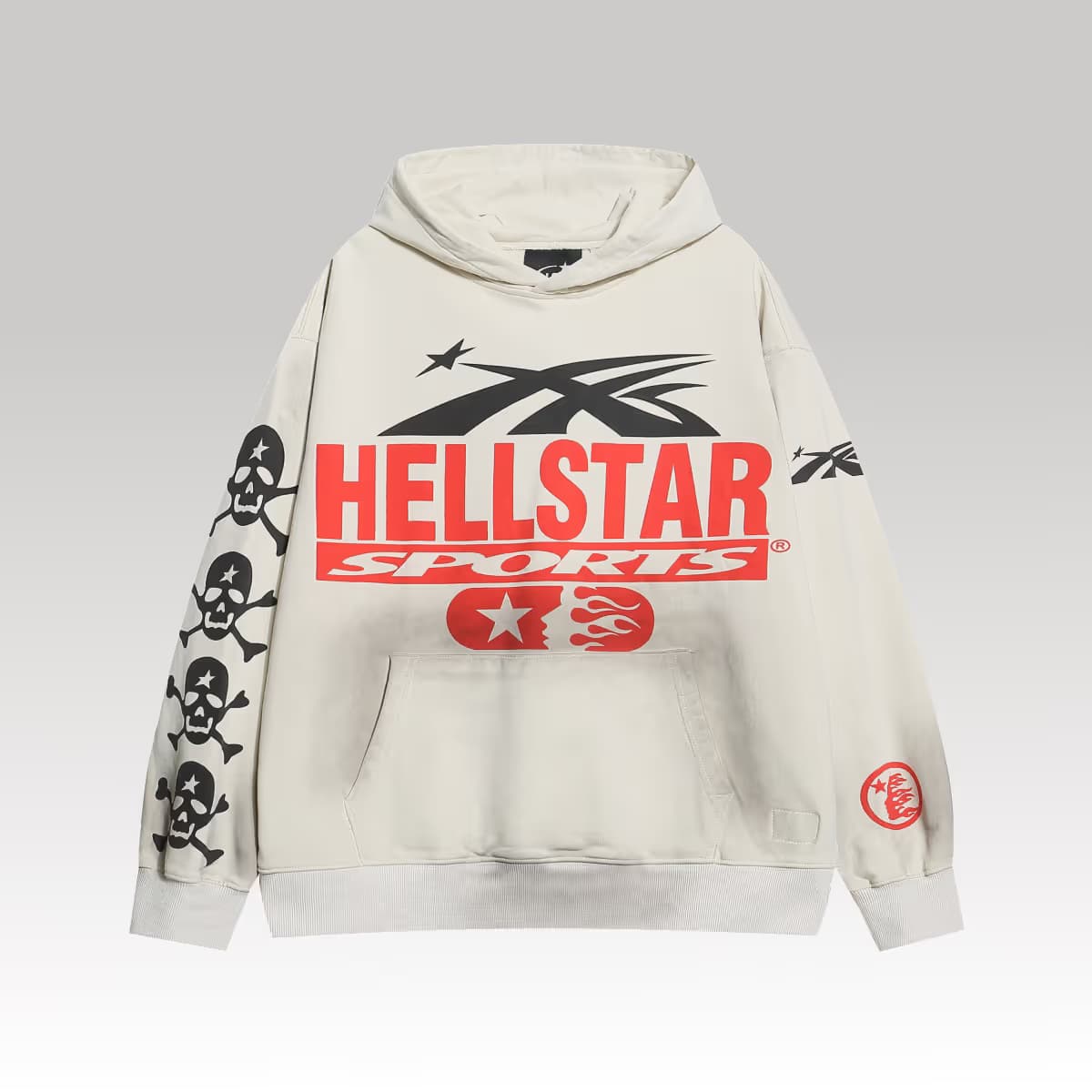 Hellstar If You Dont Like Us Beat Us Hoodie 'White_00000