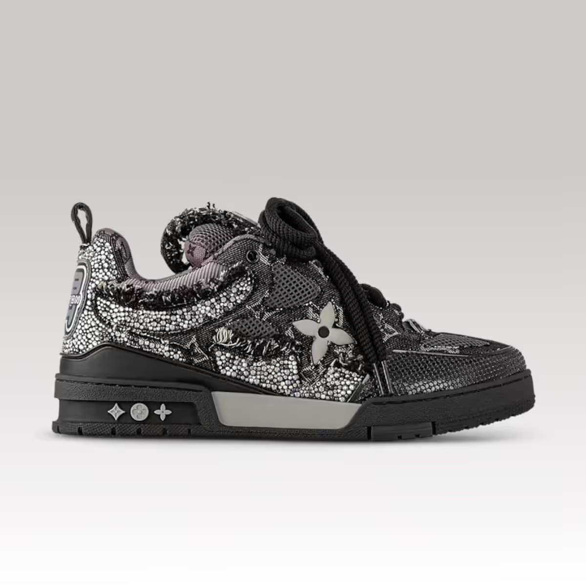 Louis Vuitton Skate Sneaker Black Strass_1_00000