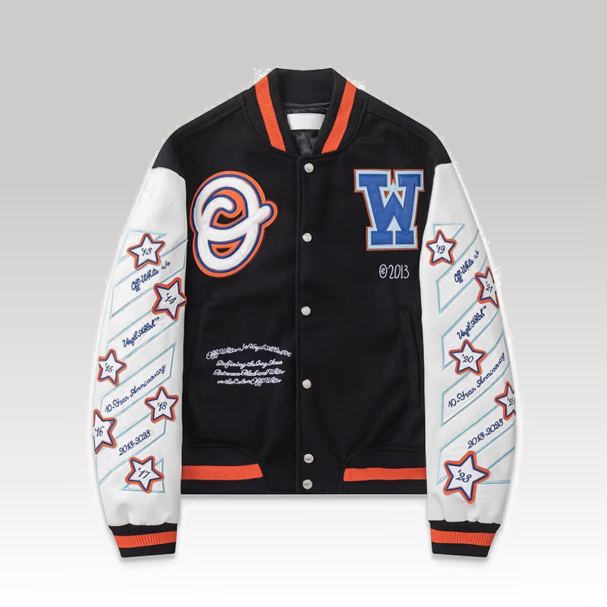 OFF-WHITE Black Wizard leather Jacket_1_00000