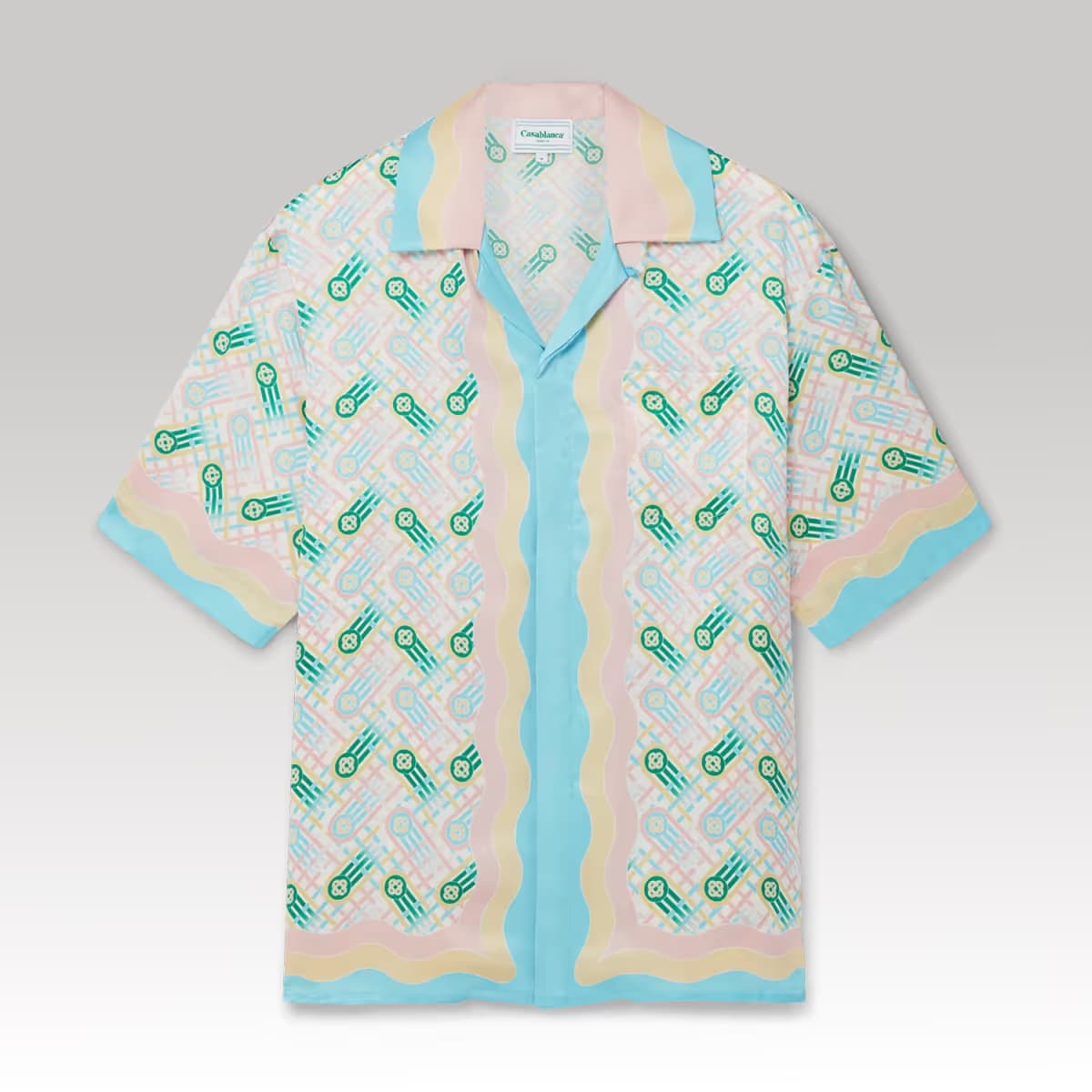 Ping Pong Short Sleeve Silk Shirt_00000
