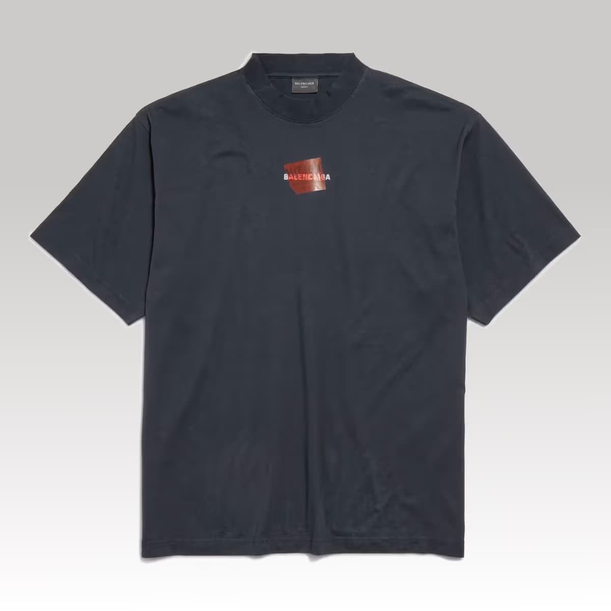 Taped Balenciaga Back T-shirt Medium Fit_0_00000