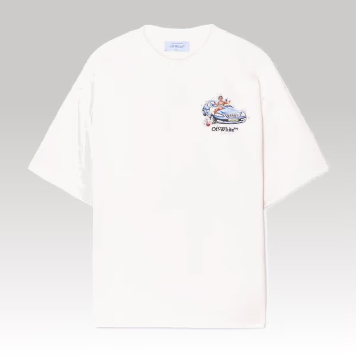 White Fresco Arrow T-Shirt_3_00000