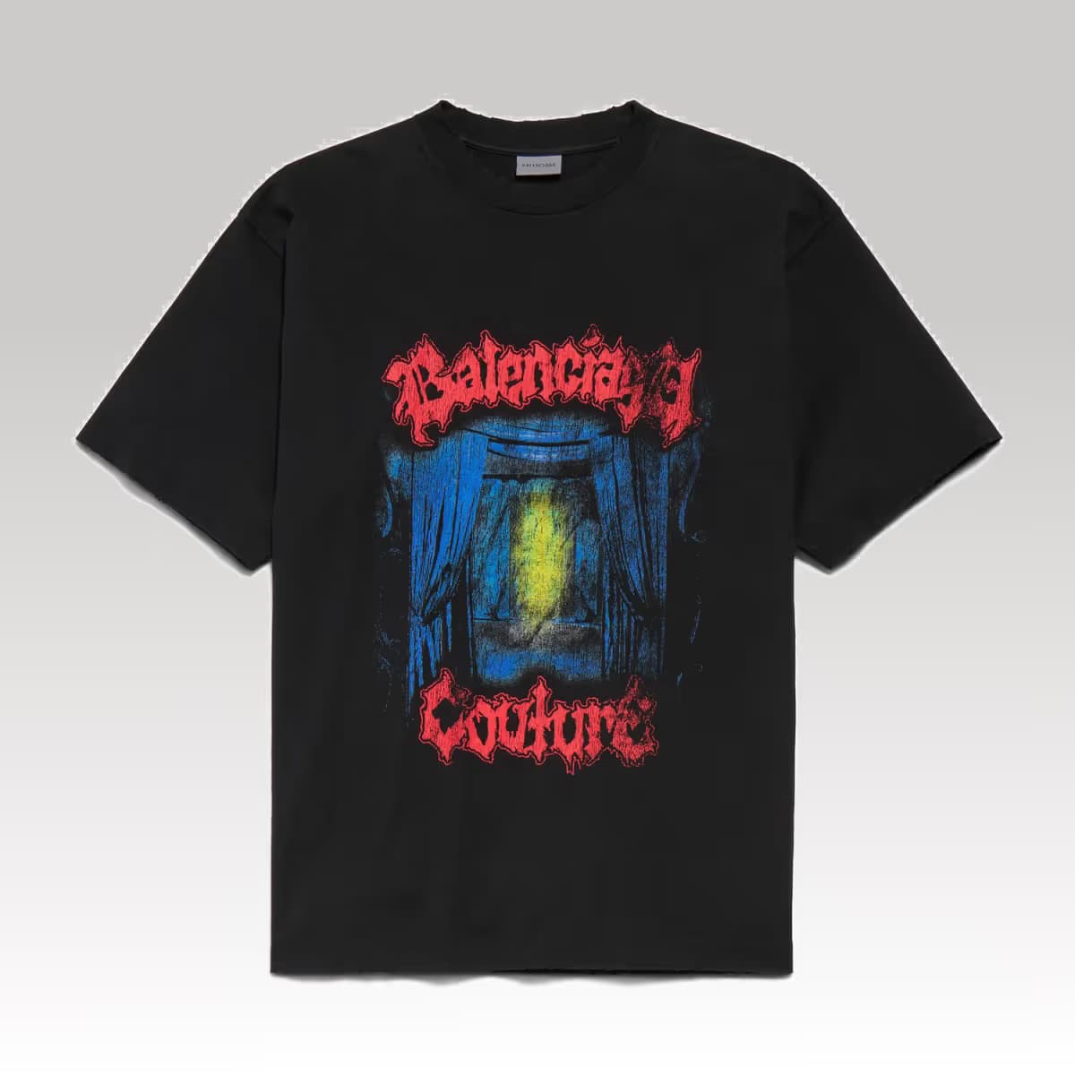 Balenciaga Salon De Couture Medium Fit T-shirt in Black_00000