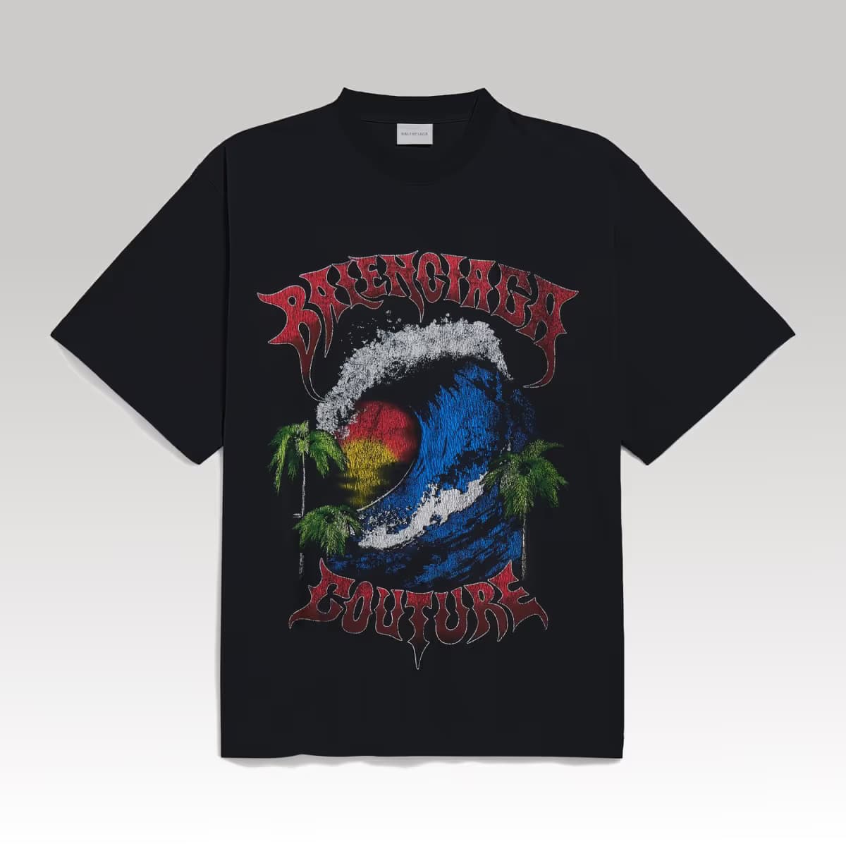 Balenciaga Vintage Surfer Oversized T-shirt in White_00000